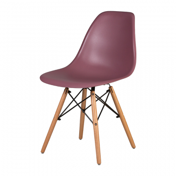 Стул обеденный DOBRIN DSW, ножки светлый бук, цвет пыльная роза (NX-P-11)