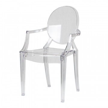 Стул обеденный DOBRIN LOUIS GHOST, цвет прозрачный