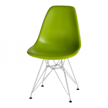 Стул обеденный DOBRIN DSR, ножки хром, цвет салатовый (G-08)