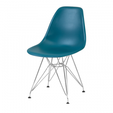 Стул обеденный DOBRIN DSR, ножки хром, цвет морской волны (G-05)