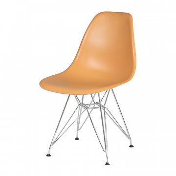 Стул обеденный DOBRIN DSR, ножки хром, цвет персиковый (NX-Y-06)