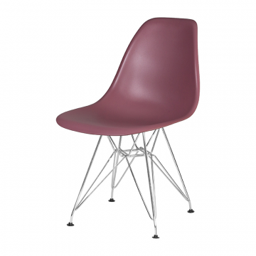 Стул обеденный DOBRIN DSR, ножки хром, цвет сиреневый (P-04)