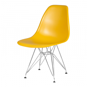 Стул обеденный DOBRIN DSR, ножки хром, цвет горчичный (Y-03)