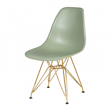 Стул обеденный DOBRIN DSR, ножки золотые, цвет мятный (NX-G-09)