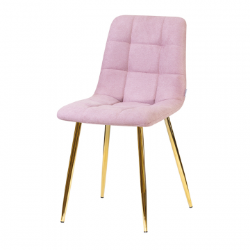 Стул обеденный DOBRIN ALEX, золотые ножки, сиреневая ткань (UF860-04B)