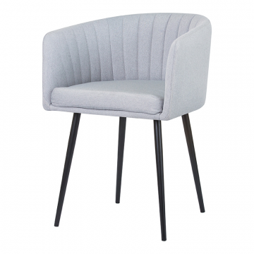 Стул обеденный DOBRIN ALINA, серо-голубая ткань (LAR-106D-23)