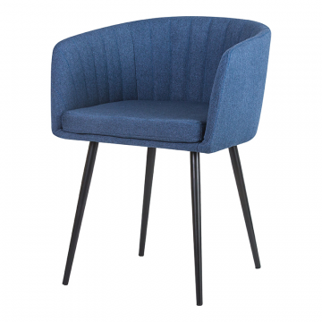 Стул обеденный DOBRIN ALINA, синяя ткань (LAR-106D-21)