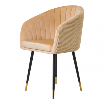 Стул обеденный DOBRIN MARY, песочный велюр (1922-3)