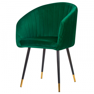 Стул обеденный DOBRIN MARY, зеленый велюр (1922-9)