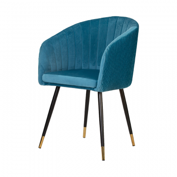 Стул обеденный DOBRIN MARY, морская волна велюр (1922-7)