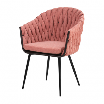 Стул обеденный DOBRIN MATILDA, розовая ткань (LAR 275-10)