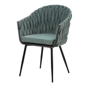 Стул обеденный DOBRIN MATILDA, зеленая ткань (LAR 275-23)