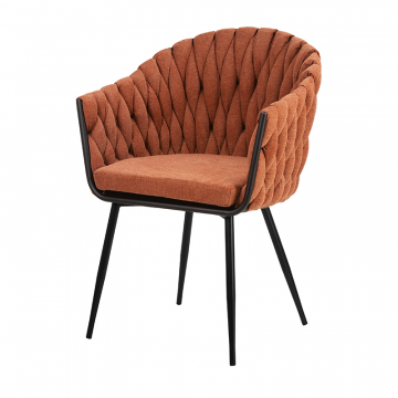 Стул обеденный DOBRIN MATILDA, оранжевая ткань (LAR 275-27)