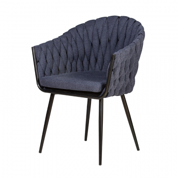 Стул обеденный DOBRIN MATILDA, синяя ткань (LAR-275-29)