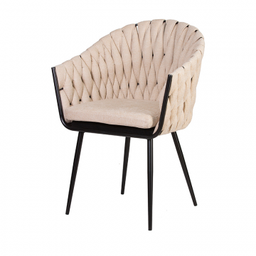 Стул обеденный DOBRIN MATILDA, бежевая ткань (LAR 275-1)