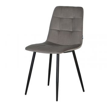 Стул обеденный DOBRIN CHILLY, Темно-серый Holland 18, основание черное