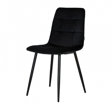 Стул обеденный DOBRIN CHILLY, Черный Holland 75, основание черное