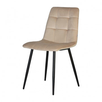 Стул обеденный DOBRIN CHILLY, Бежевый Holland 07, основание черный