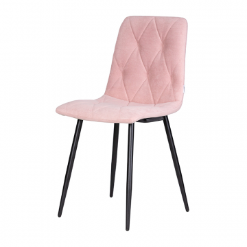 Стул обеденный DOBRIN CHILLY ROMBO, Розовый Simple 03, основание черное