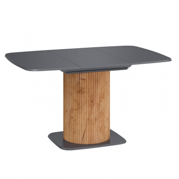 Стол обеденный раздвижной 950(1340)*950 (Оникс Серый/Дуб Тортуга) ЛД.451.400.000