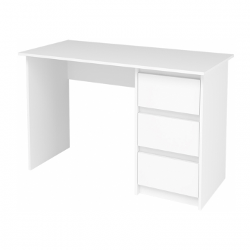Письменный стол Идена СТП06-1200 120х55х77 ЛДСП белое / ЛДСП белое