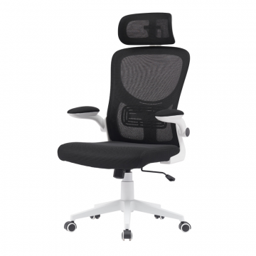 Кресло офисное TopChairs Airone белый с черной сеткой