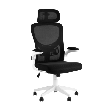 Кресло офисное TopChairs Airone белый с черной сеткой