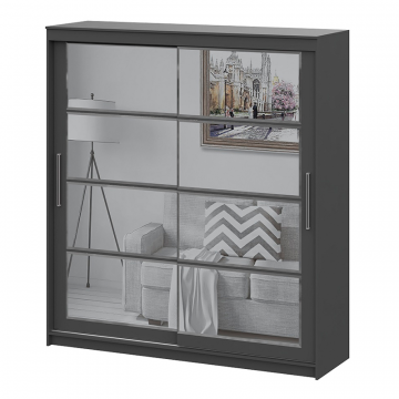 Шкаф-купе №3 2,0м Графит серый