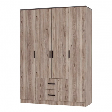 Шкаф 4-х створчатый Титан, Дуб смоки