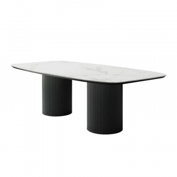 Стол Nolan 230, керамика матовая, белая