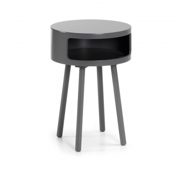 Столик Bruk с полкой серый