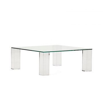 Журнальный столик Adularia из стекла прозрачного цвета 85 x 85