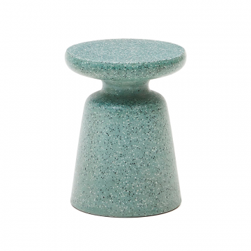 Приставной столик Mesquida из зеленого терраццо Ø 39