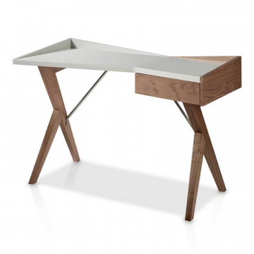 Стол Comodidad орех / жемчужный лак W1010OT /3018 Ral 7035