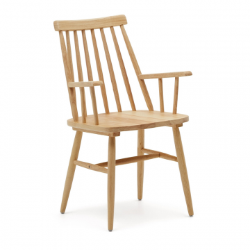 Стул Kristie с подлокотниками натуральное дерево