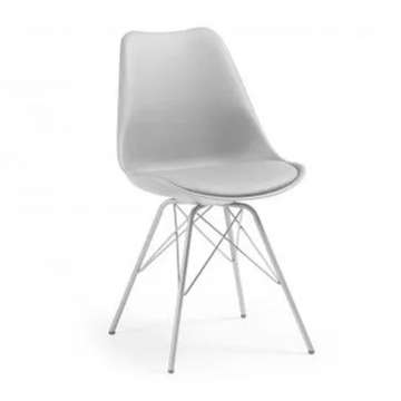 Стул Lars серый с металлическими ножками