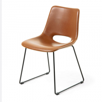 Стул Ziggy без подлокотников коричневый