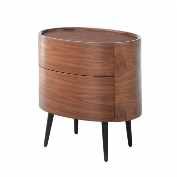 Овальная прикроватная тумбочка AC2001NS /7074