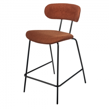 Стул полубарный Ant букле терракотовый