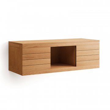 Kenta Мебель для ванной из массива тика с натуральной отделкой, 120 x 45 см