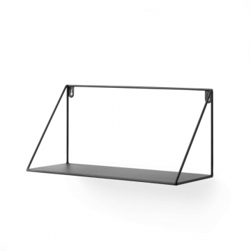 Настенная полка Upp металлическая черная