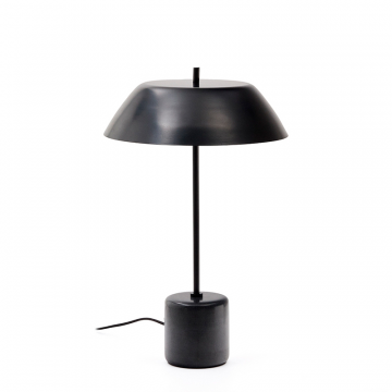Настольная лампа Sayra из черного мрамора и металла