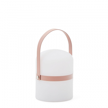 Ridley mini Настольная лампа LED с ручкой розового цвета