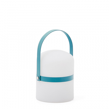 Настольная лампа Ridley mini LED из полиэтилена синего цвета