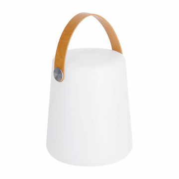 Настольная переносная лампа Cool с коричневой ручкой