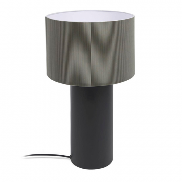 Металлическая настольная лампа Domicina с черным и серым покрытием