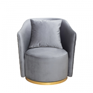 Кресло Verona вращающееся, велюр ,бирюзовый Colt1004-BIRUZ/золото 70*77*80см