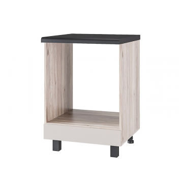 Шкаф под духовку без столешницы Берген Лайт 6д1 0,6м, Дуб смоки, Кашемир