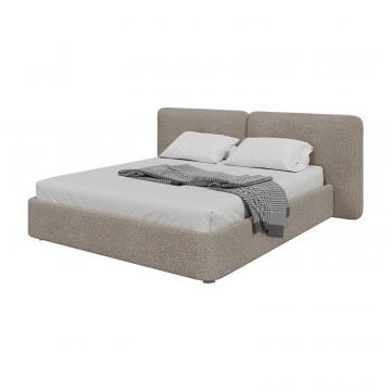 Кровать двуспальная Hub Soft 180 см (бежевый, букле)