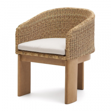 Стул Xoriguer из искусственного ротанга и 100% массива эвкалипта